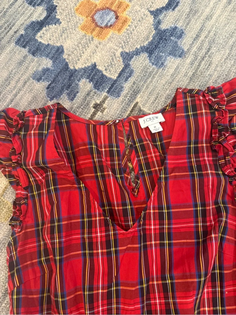 J. Crew flattering red